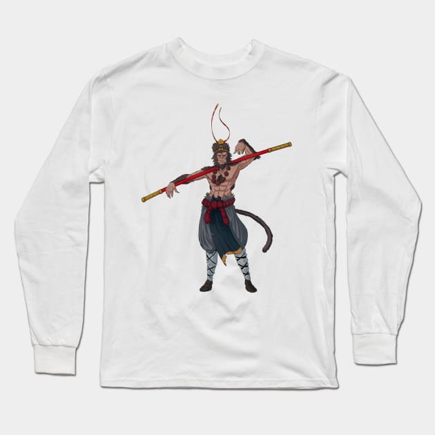 Monkey King / Sun Wu Kong Long Sleeve T-Shirt by Sopzz